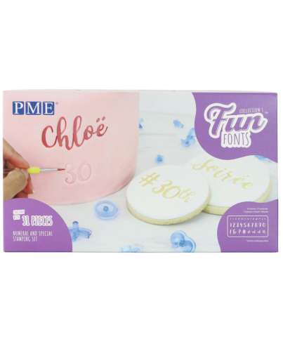 PME Fun Fonts - Collection 1 Numbers & Special Character Stamps
